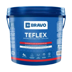 Impermeabilizante para Techos y Arpillera - Teflex - Blanco - 4L